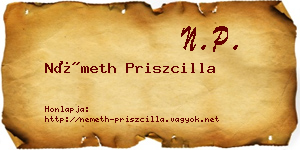 Németh Priszcilla névjegykártya